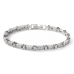 Gold Plated Cubic Zirconia Tennis Bracelet