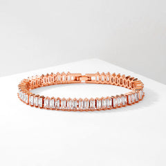 18K Gold-Plated Cubic Zirconia Tennis Bracelet (18cm/7inches)