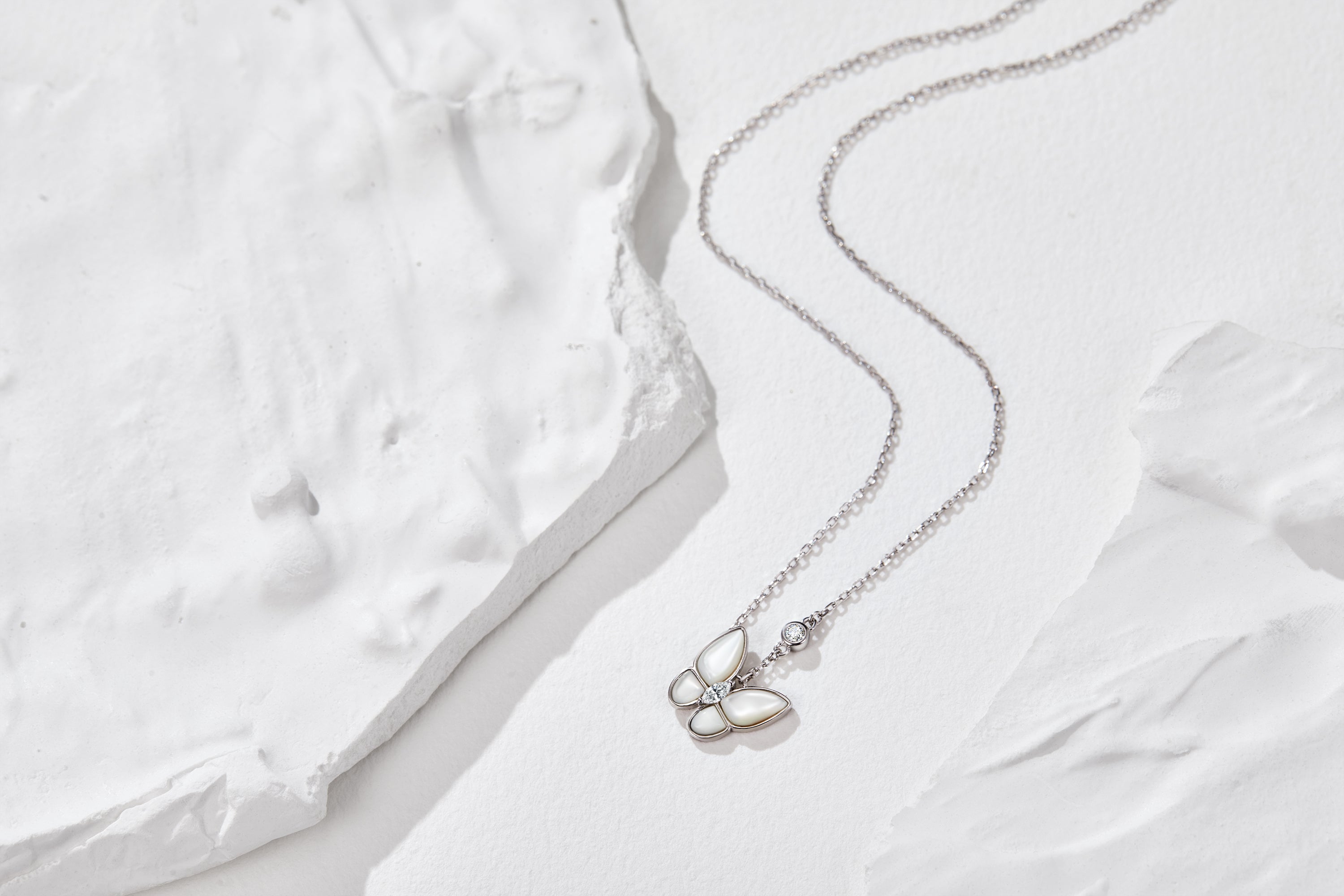 Butterfly Pearl Necklace