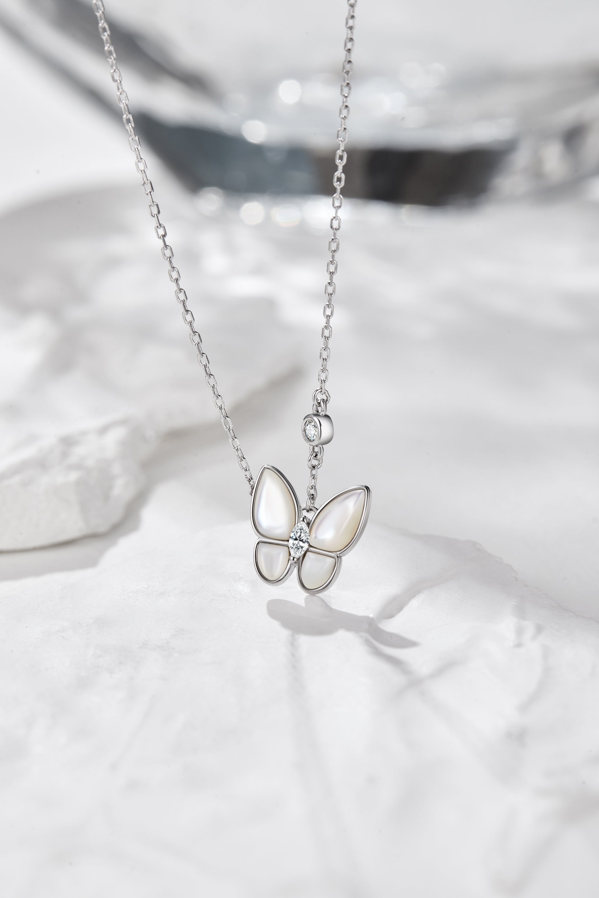 Butterfly Pearl Necklace