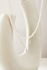 Layered Freshwater Pearl and Sterling Silver Necklace