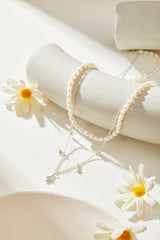 Layered Freshwater Pearl and Sterling Silver Necklace