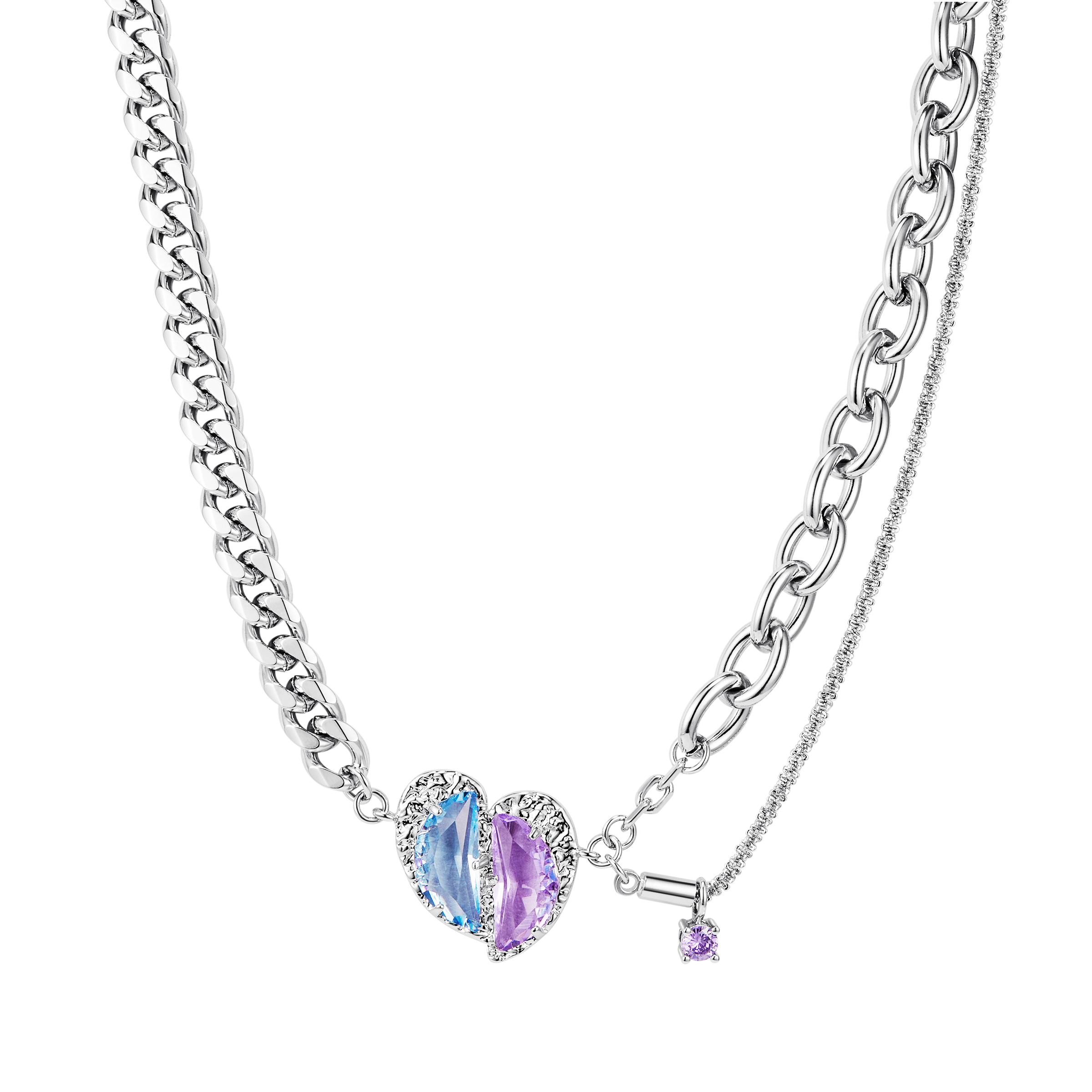 MixMatch White Gold Necklace