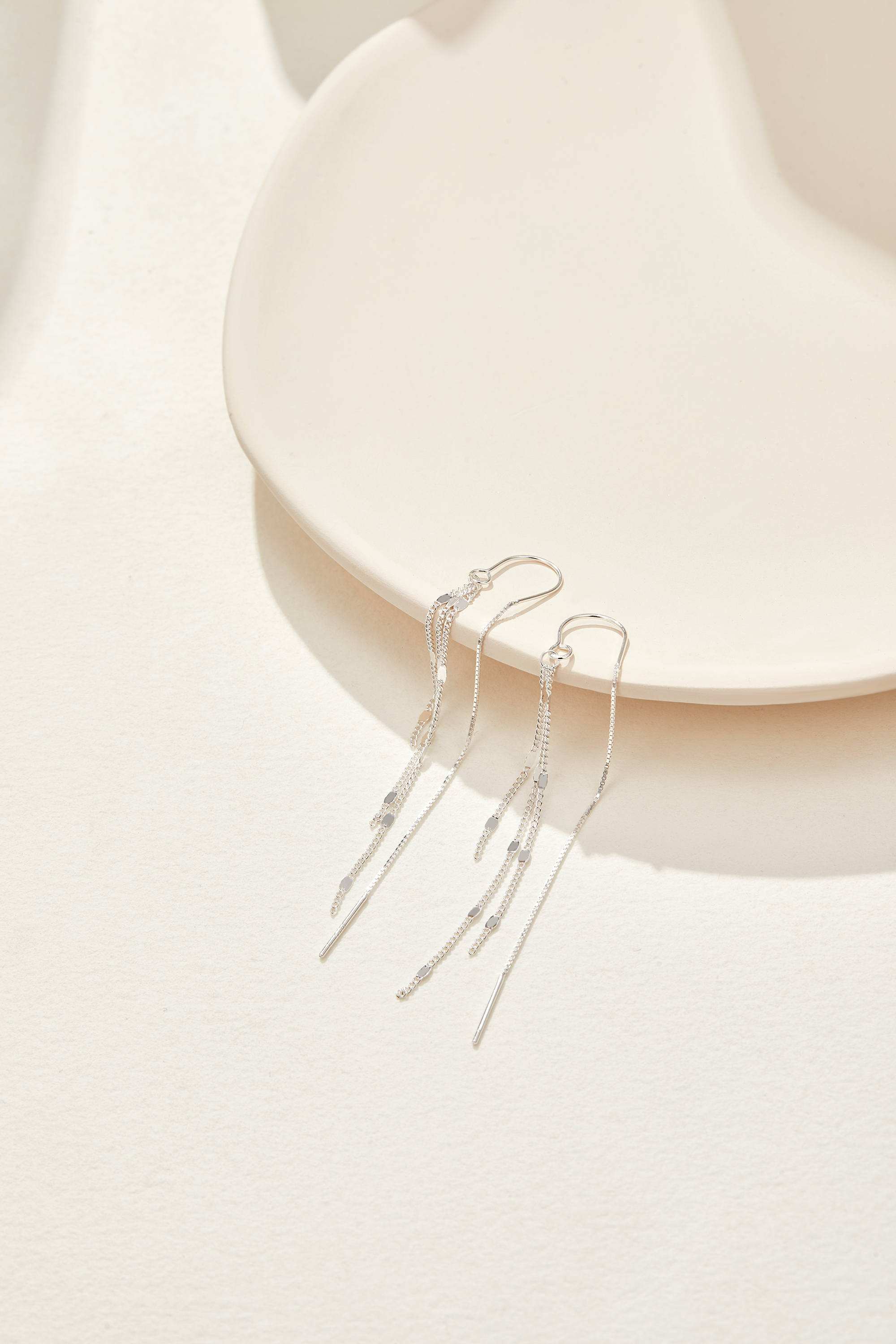 990 Silver Bar Earrings