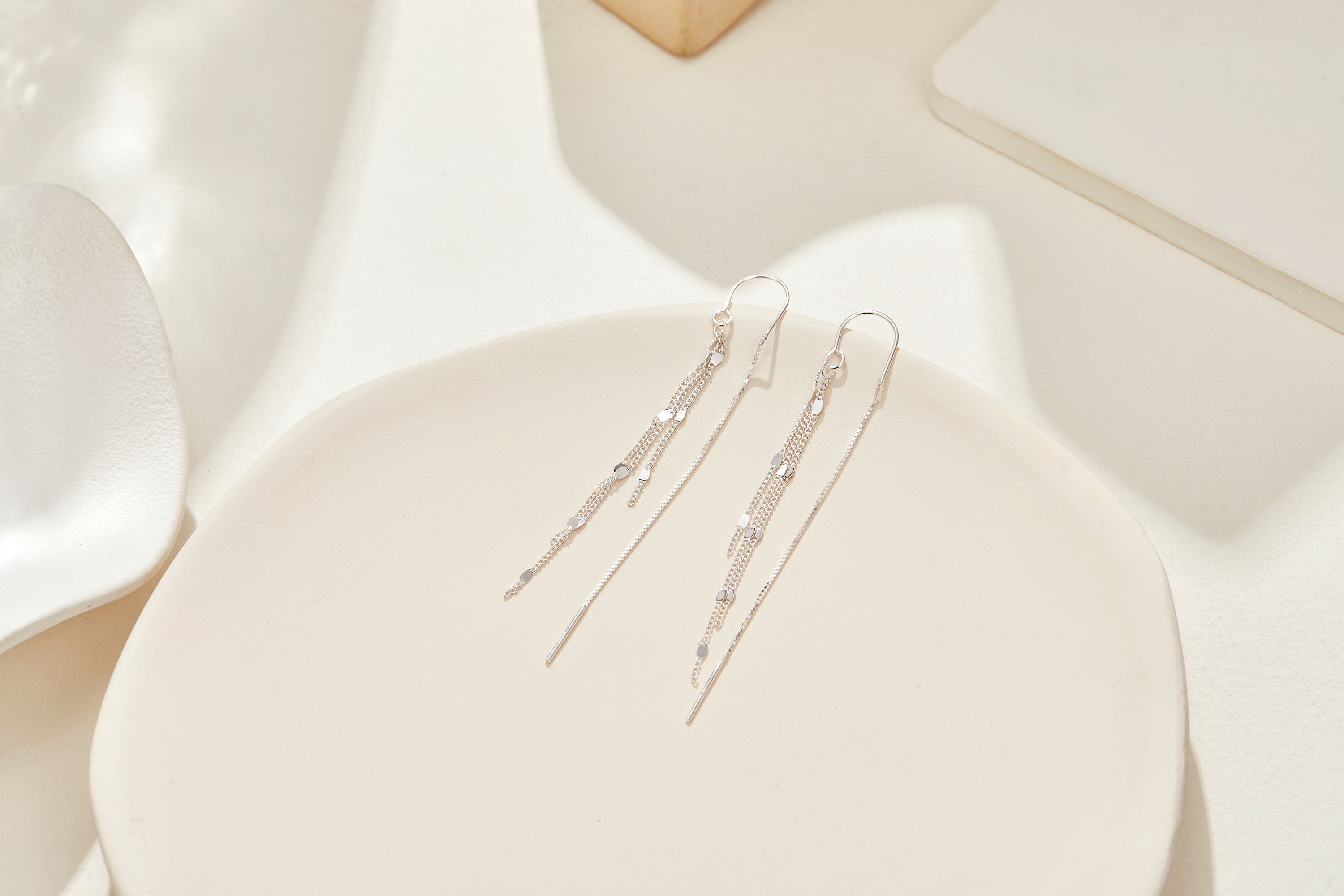 990 Silver Bar Earrings