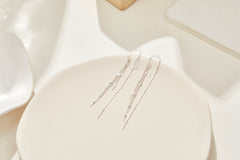 990 Silver Bar Earrings
