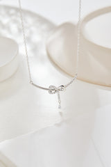 Eternal Love S925 Silver Temperament Collarbone Chain, Smiling Face Pendant Necklace