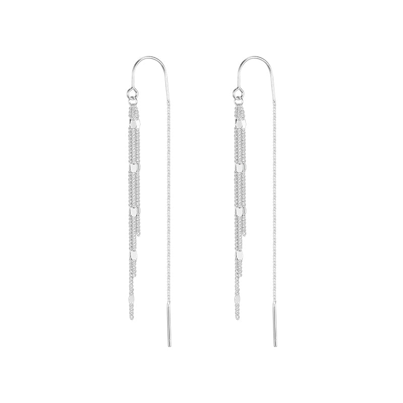 Bar Earrings Sterling Silver