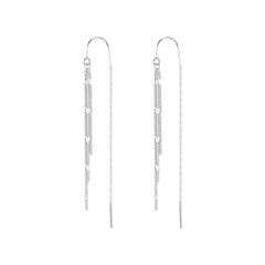 Bar Earrings Sterling Silver