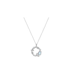 Timeless Elegance: Sterling Silver Tulip Pendant Necklace