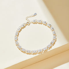 Adjustable Sterling Silver Bracelet with Butterfly Charm