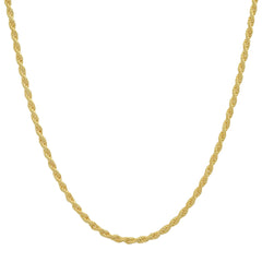 Sterling Silver Italian Unisex Rope Chain - 18"-30" Made in Italy