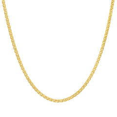 Sterling Silver Italian Unisex Round Box Chain - 18"-24" Made in Italy