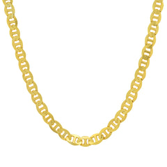 Italian-Made Sterling Silver Thick Mariner Chain (22" or 24")