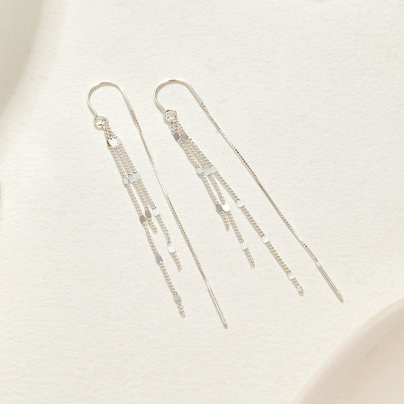 Bar Earrings Sterling Silver