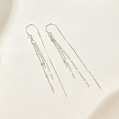 Bar Earrings Sterling Silver