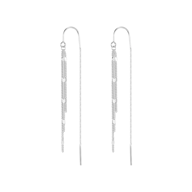 Bar Earrings Sterling Silver