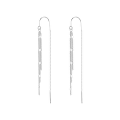 Bar Earrings Sterling Silver
