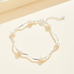 Minimalist Silver Bracelet - Perfect Layering Piece