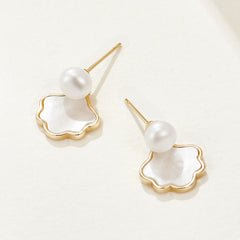 Delicate Gold Hoops with Luminous Freshwater Pearls