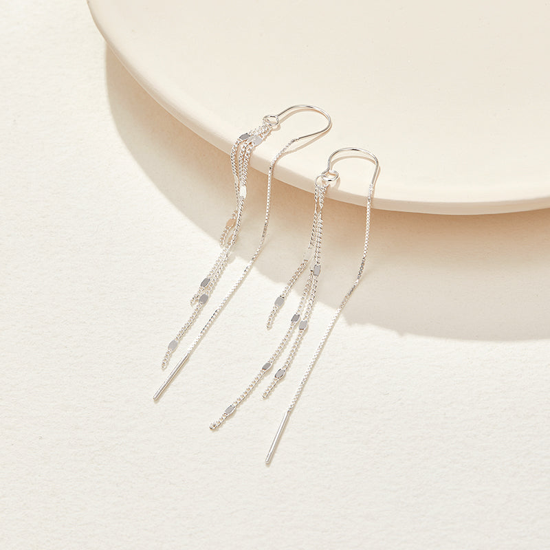 Bar Earrings Sterling Silver