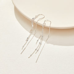 Bar Earrings Sterling Silver