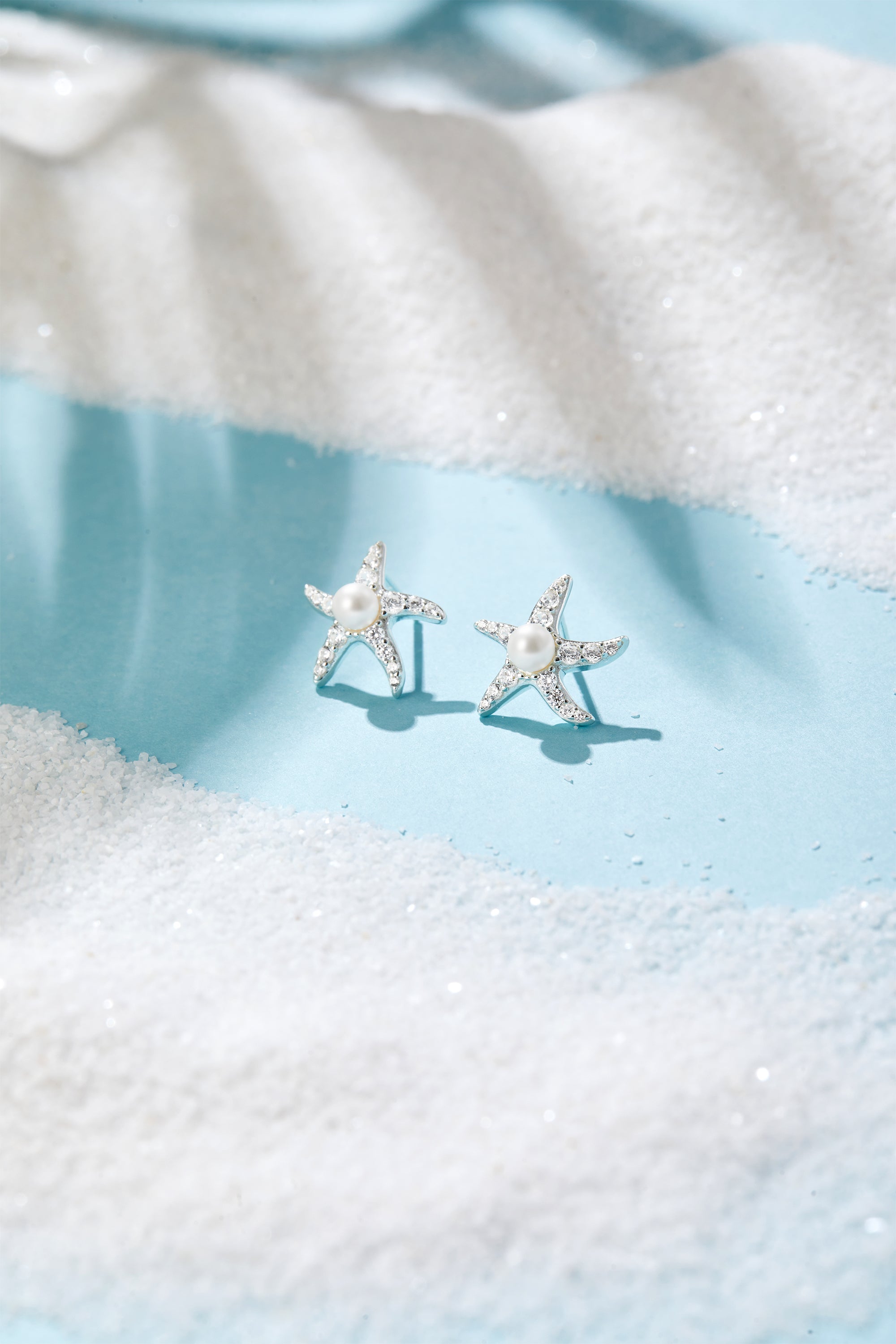 Seastar Pearl Stud Earrings