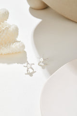 Seastar Pearl Stud Earrings