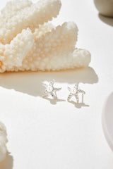 Seastar Pearl Stud Earrings