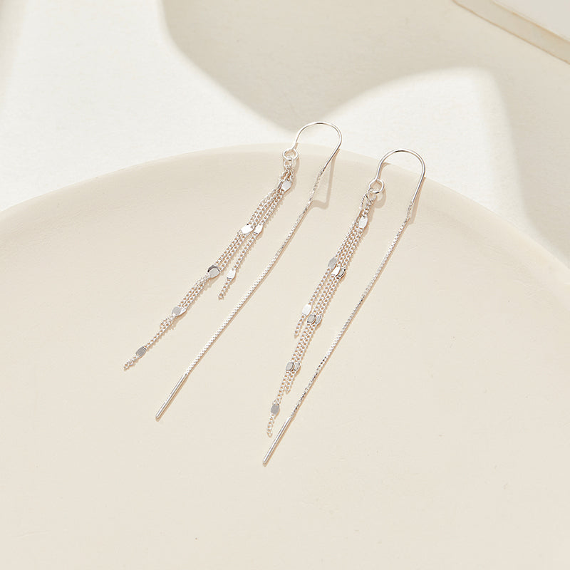 Bar Earrings Sterling Silver