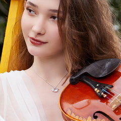 Silver Aurora Swan Necklace