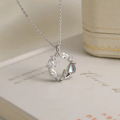 Timeless Elegance: Sterling Silver Tulip Pendant Necklace