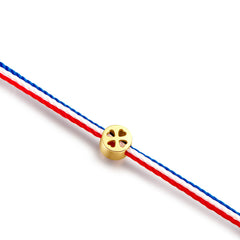 Delicate Elegance: 18K Yellow Gold Bracelet with 0.1ct Lab-Created Diamond (Station Set, F-G Color, SI Clarity)