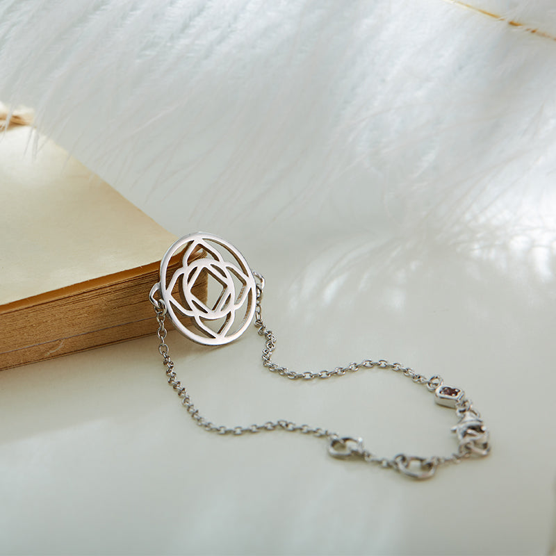 Silver Star Pendant Bracelet