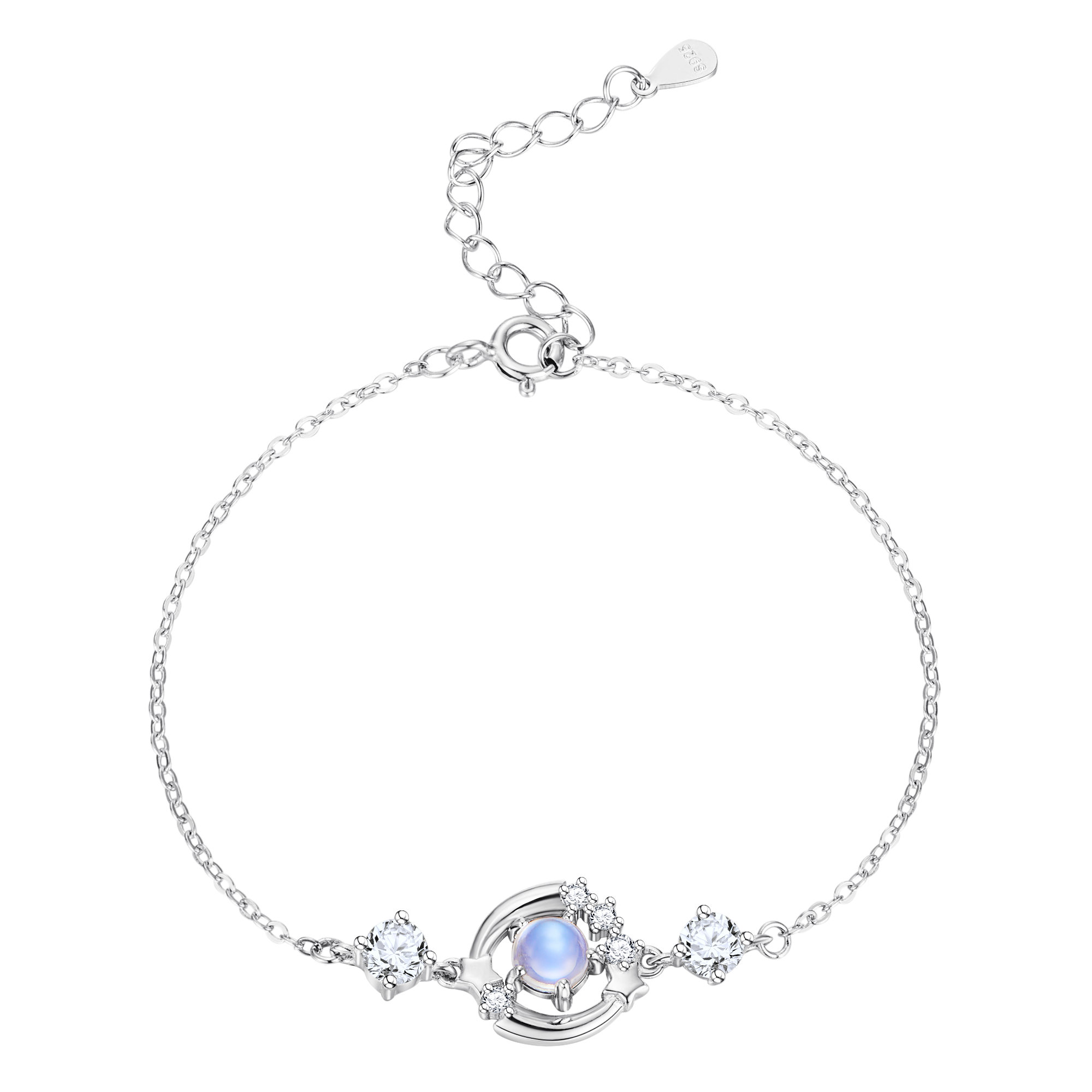 Silver Blue Planet Bracelet