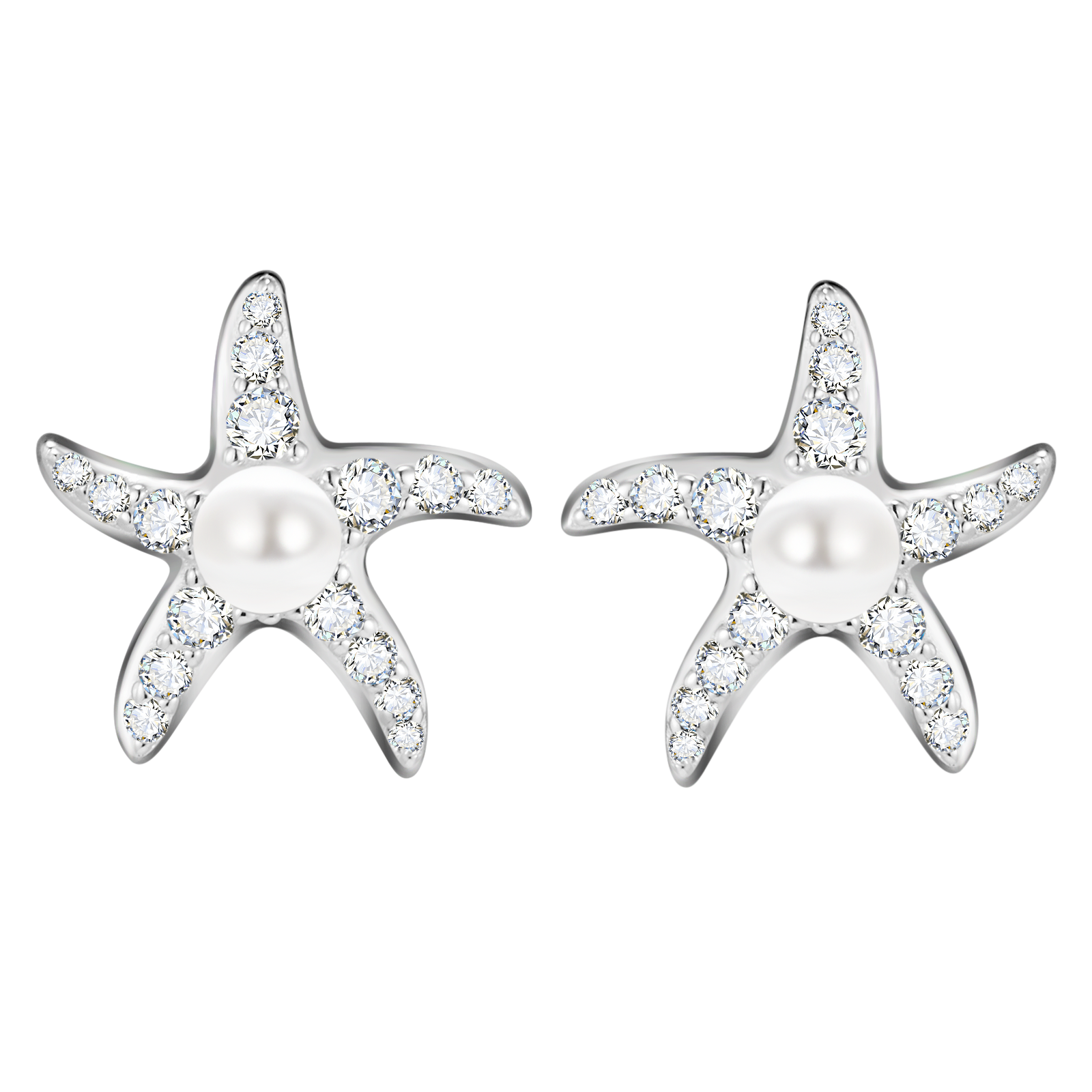 Seastar Pearl Stud Earrings