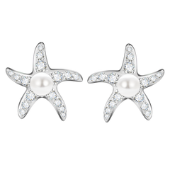 Seastar Pearl Stud Earrings