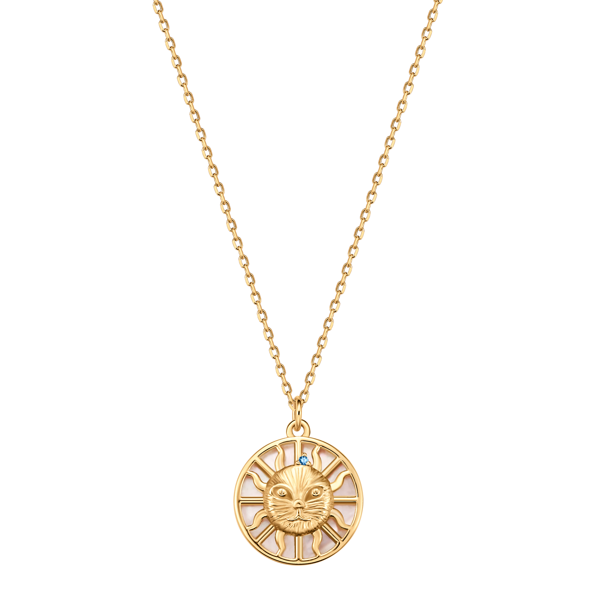 Coin Necklace in Sterling Silver