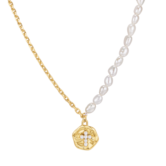 MixMatch Freshwater Pearl and Sterling Silver Necklace