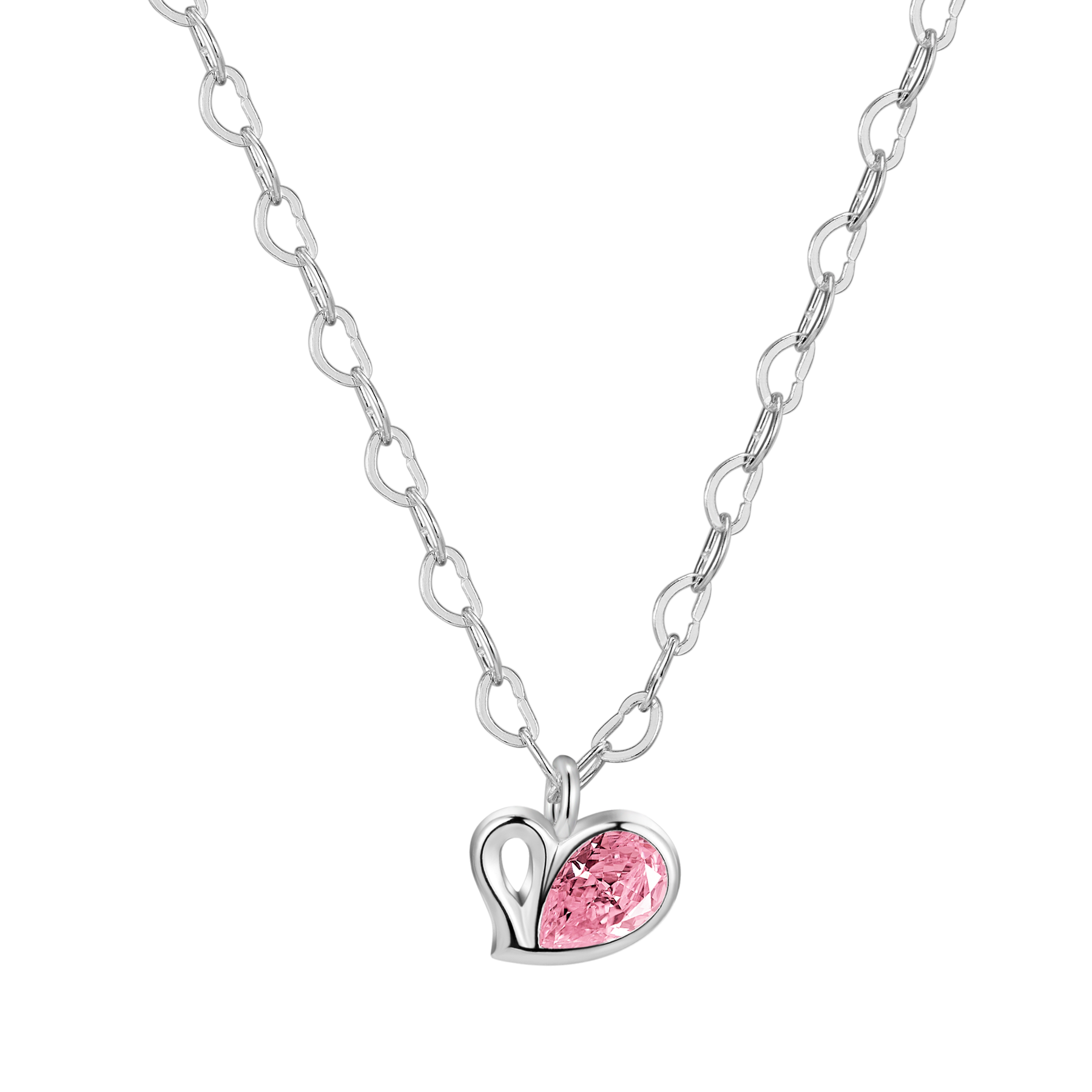 High Fashion Peach Heart Romantic Sweet S925 Silver Necklace