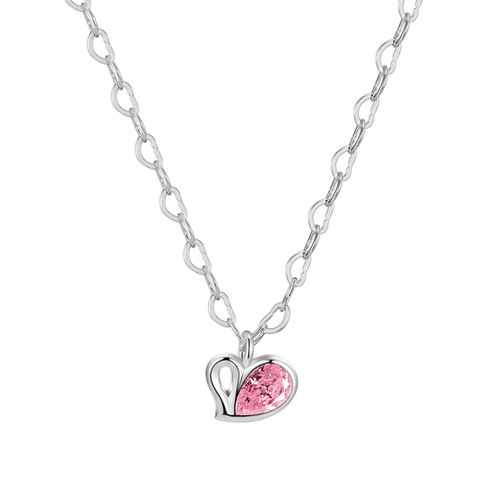 High Fashion Peach Heart Romantic Sweet S925 Silver Necklace