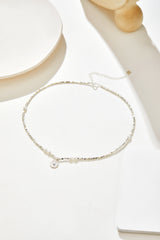 Pearl Necklace in Sterling Silver