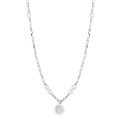 Pearl Necklace in Sterling Silver