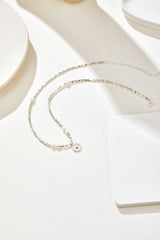 Pearl Necklace in Sterling Silver