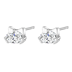 SONNET Sterling Silver Sparkling Stud Earrings