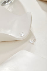 SONNET Sterling Silver Sparkling Stud Earrings