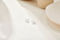 SONNET Sterling Silver Sparkling Stud Earrings