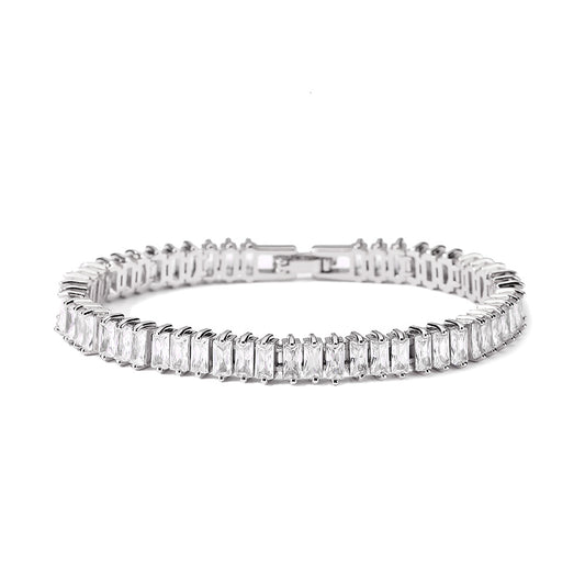18K Gold-Plated Cubic Zirconia Tennis Bracelet (18cm/7inches)