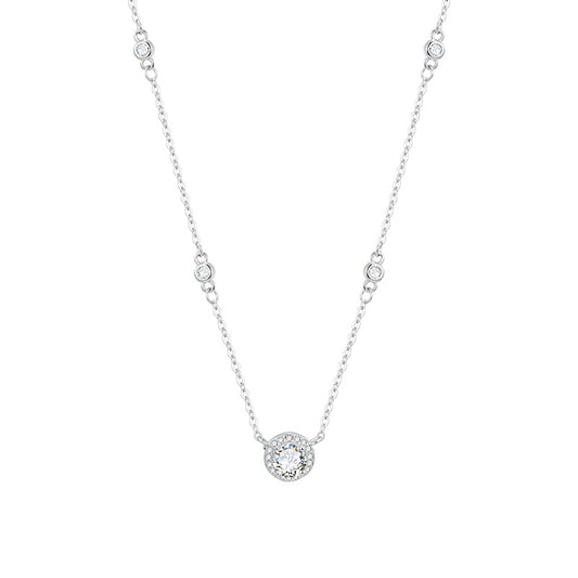 Shimmering Starry Skies: Galaxy Glam S925 Sterling Silver Necklace