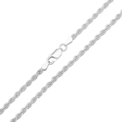 Italian Sterling Silver Thick/Heavy Rope Chain - 22"-30" Made in Italy